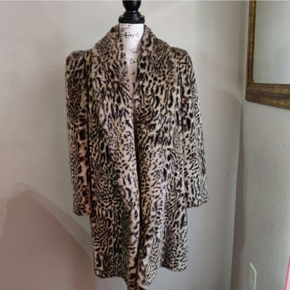 Vintage Leopard Fur Coat